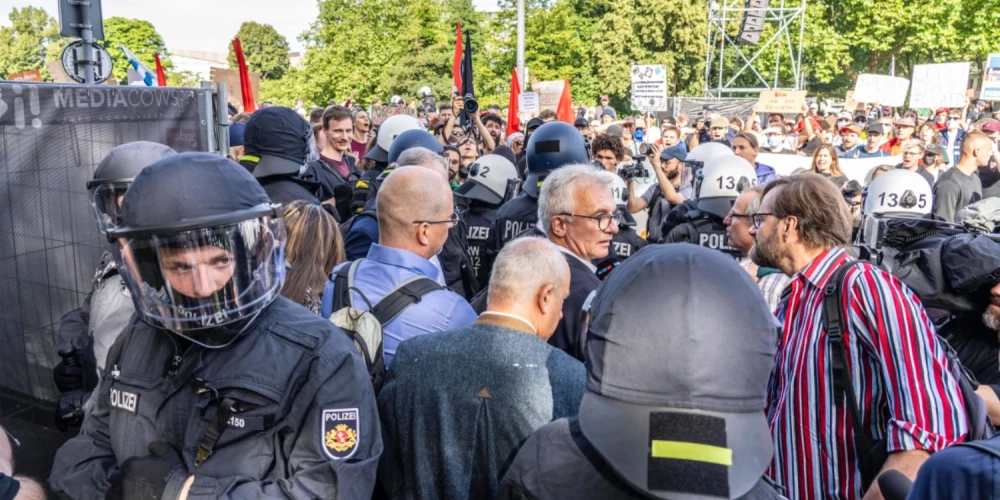 Vācija gatavojas 7. oktobrī paredzamajām nekārtībām. 