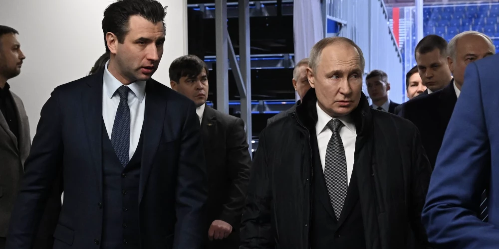 Romāns Rotenbergs ar Vladimiru Putinu.