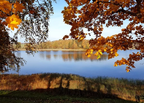 Skats uz Āraišu ezeru.