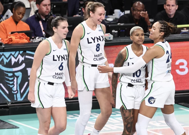 VIDEO: WNBA finālsērija sākas ar pamatīgu atspēlēšanos un dramatisku "Lynx" uzvaru