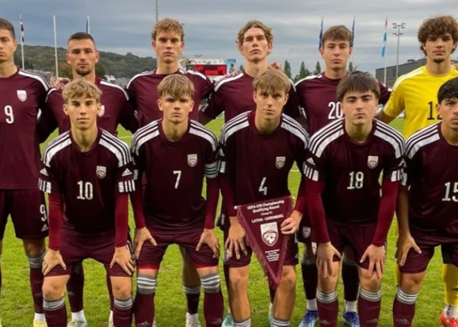 Latvijas U-19 un U-21 futbola izlases izcīnījušas uzvaras pēdējos Eiropas čempionāta kvalifikācijas mačos