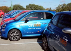 Uzņēmuma "CityBee" automašīnas. 