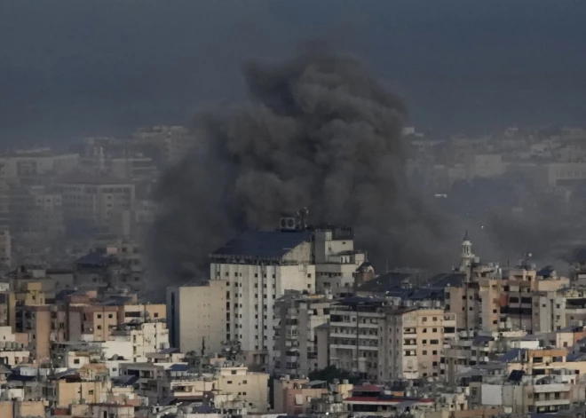 Izraēla veic triecienus Beirūtā un Libānas dienvidos