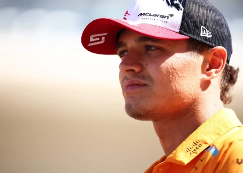 AUSTIN, TEXAS - OCTOBER 20: Lando Norris of Great Britain and McLaren looks on from the drivers parade prior to the F1 Grand Prix of United States at Circuit of The Americas on October 20, 2024 in Austin, Texas.   Jared C. Tilton/Getty Images/AFP (Photo by Jared C. Tilton / GETTY IMAGES NORTH AMERICA / Getty Images via AFP)