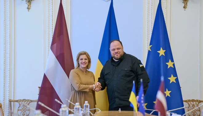 23. oktobrī paredzētas Ukrainas Augstākās Radas priekšsēdētāja Ruslana Stefančuka darba pusdienas ar Eviku Siliņu.