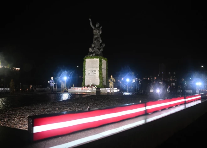 Lāčplēša un Brīvības pieminekļi ārpus Rīgas, pie kuriem pulcējas patrioti. FOTO