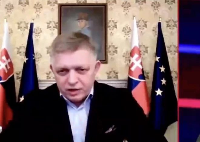 VIDEO: Slovākijas premjers Krievijas propogandistei klāsta, ka viņš 9. maiju vēlētos atzīmēt Maskavā