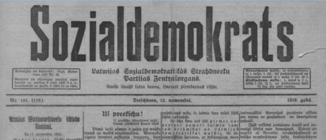 Dienu pēc Bermonta izdzīšanas no Rīgas sociāldemokrātu laikraksts raksta, ka beidzot gūta pirmā lielā uzvara pār mūsu tautas un valsts ienaidniekiem.