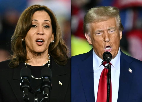 Kamala Harisa un Donalds Tramps