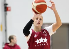 Latvijas sieviešu basketbola izlases viena no līderēm Kitija Laksa.