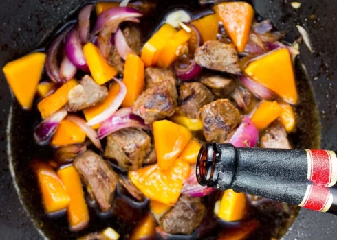 Alū sautēta liellopa gaļa