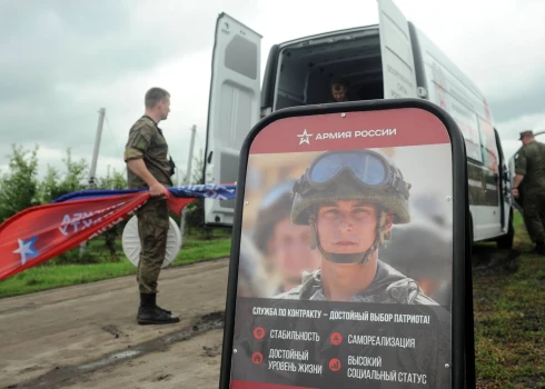 Krievijas okupantu armijas vervēšanas punkts