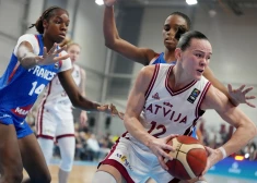 Latvijas sieviešu basketbola izlase 2025.gada Eiropas čempionāta kvalifikācijas mačā tiekas ar Parīzes olimpisko spēļu vicečempioni Franciju