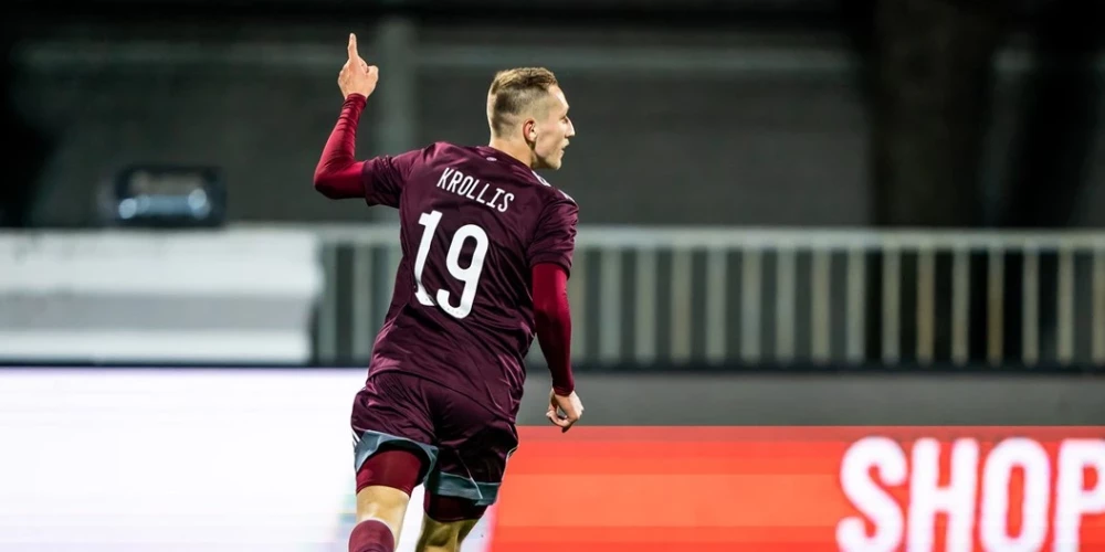 Raimonds Krollis Latvijas izlases sastāvā.