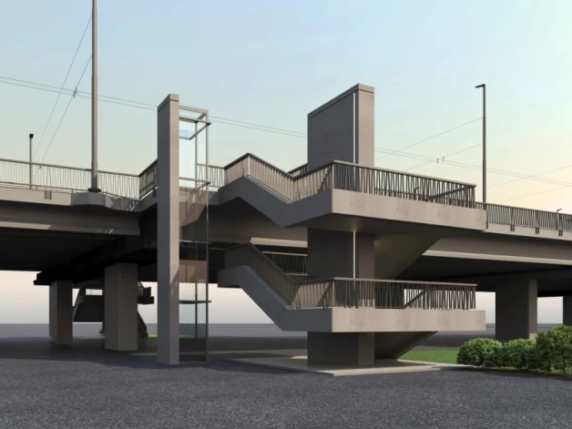 Zemitāna tilta vizualizācija.