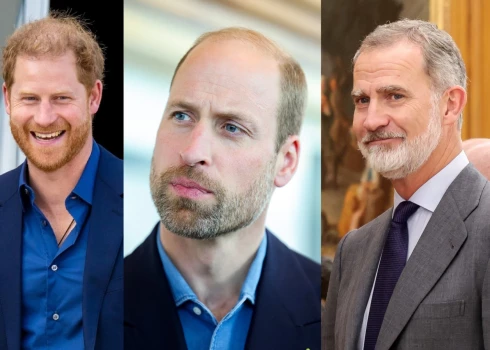 Princis Harijs, Velsas princis Viljams un Spānijas karalis Felipe.