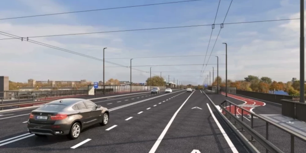 Визуализация Земитанского моста после реконструкции.