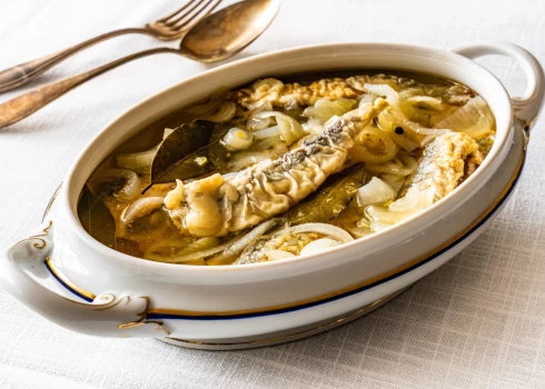 Ceptas marinētas siļķes