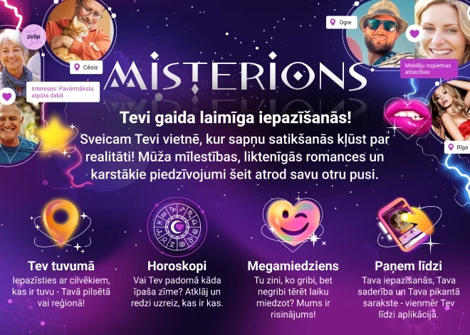 Tu neuzminēsi, kur satiekas Latvijas vientuļās sirdis