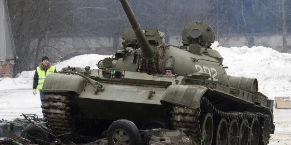 Предположительно, этот танк Т-55 уже не находится в собственности "Мосфильма".