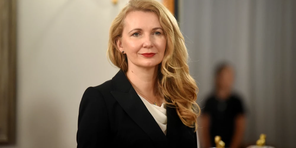 Tieslietu ministre Inese Lībiņa-Egnere.