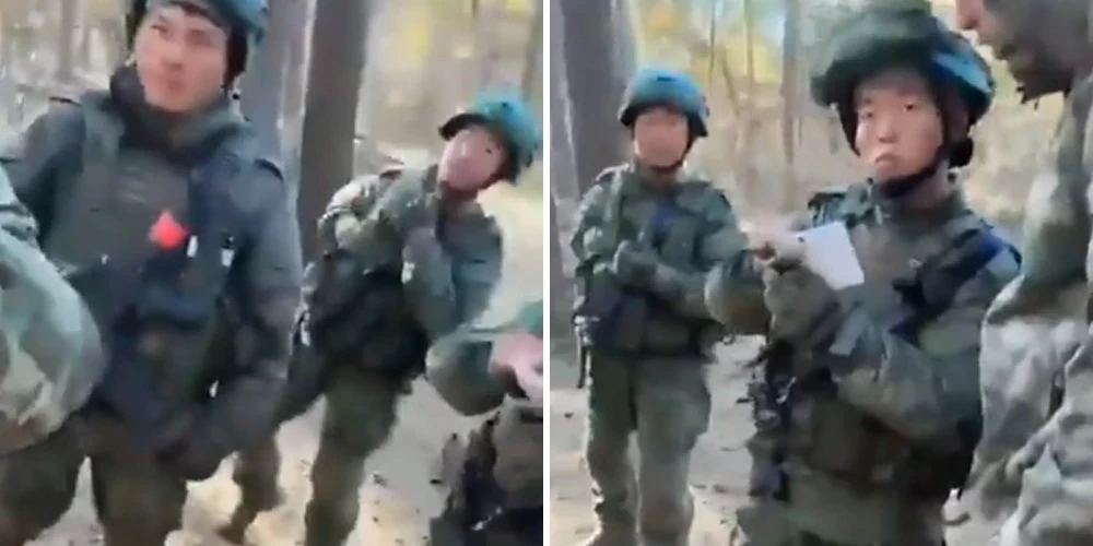 Ziemeļkorejas militārpersonas Kurskas apgabalā.