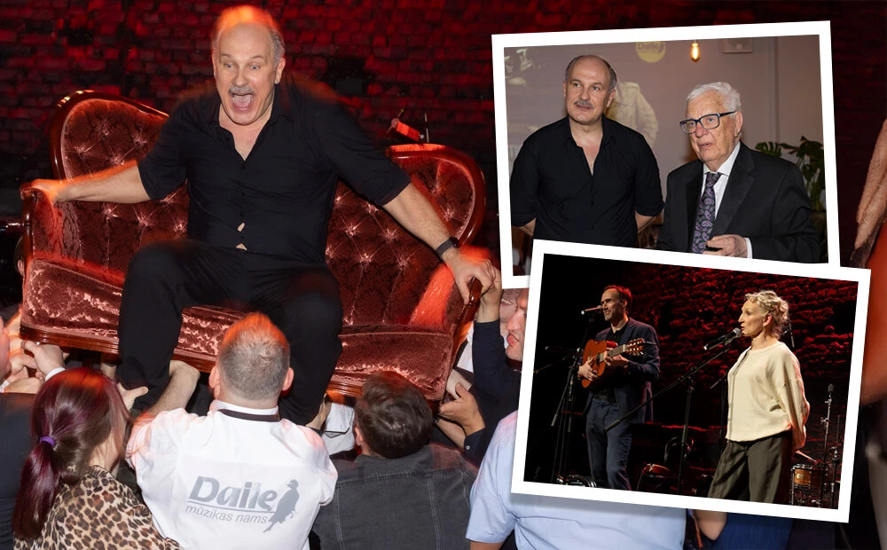 Tautā mīlētais aktieris Andris Keišs ar izrādi "Starpbrīdis" nosvin savu 50. jubileju; viesu vidū kolēģi un maestro