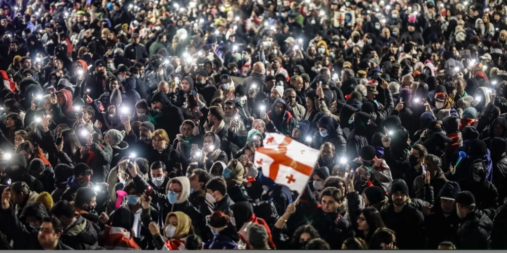 Protesti Gruzijā. 