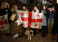 Rīgā pie Gruzijas vēstniecības noticis pikets Gruzijas tautas atbalstam (FOTO, VIDEO)