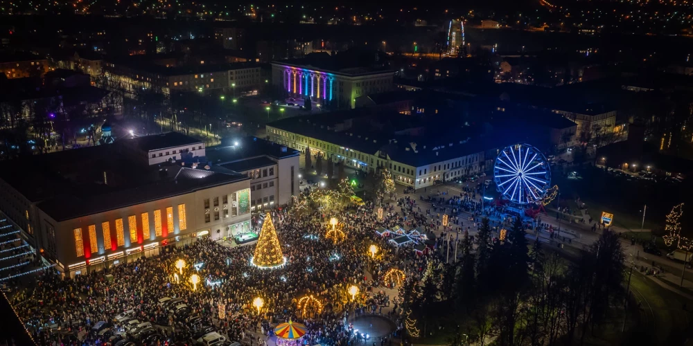 Daugavpils svētku laikā pārtapusi īstā ziemas pasakā!