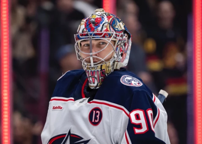 Merzļikins spoži nospēlē un kaldina "Blue Jackets" uzvaru