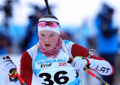 Viena no talantīgākajām Latvijas jaunajām biatlonistēm Elza Bleidele.