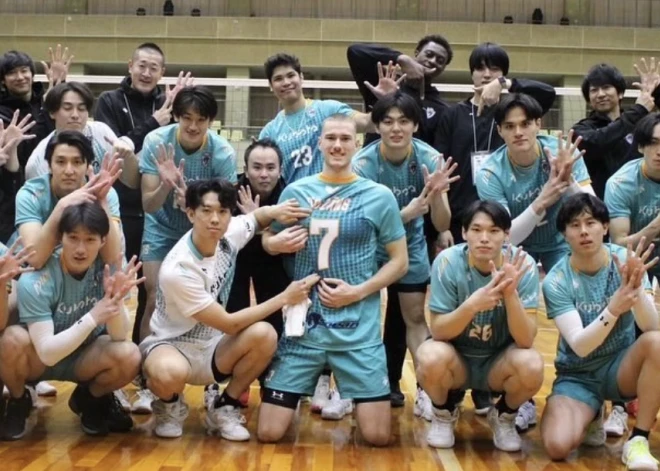 Dardzāns Japānas volejbola līgā aizvada savu rezultatīvāko spēli