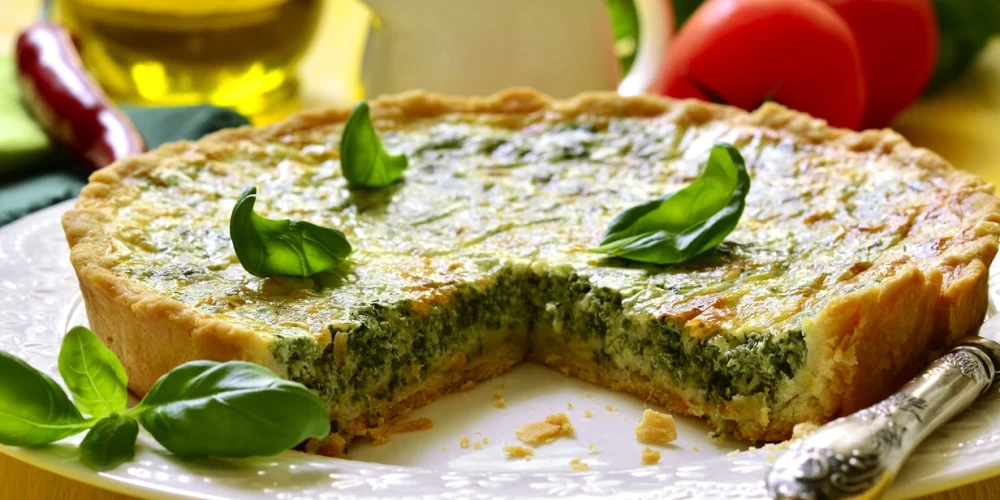 Tarte ar sieru un dārzeņiem