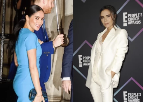 Megana Mārkla un Viktorija Bekhema.