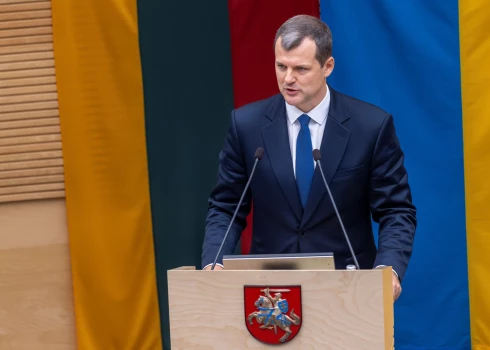 Jaunais Lietuvas premjerministrs Gintauts Palucks (foto: Scanpix / AP)