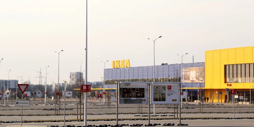 Zviedrijas mājokļu labiekārtošanas preču kompānijas "IKEA" lielveikals.