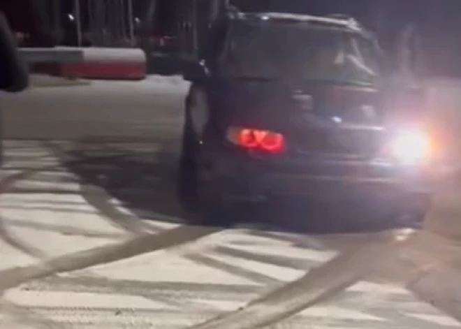 VIDEO: Purvciemā BMW autovadītājs izposta "Viada" teritoriju un ņem kājas pār pleciem