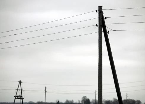 Elektrības stabi Bauskas rajonā.