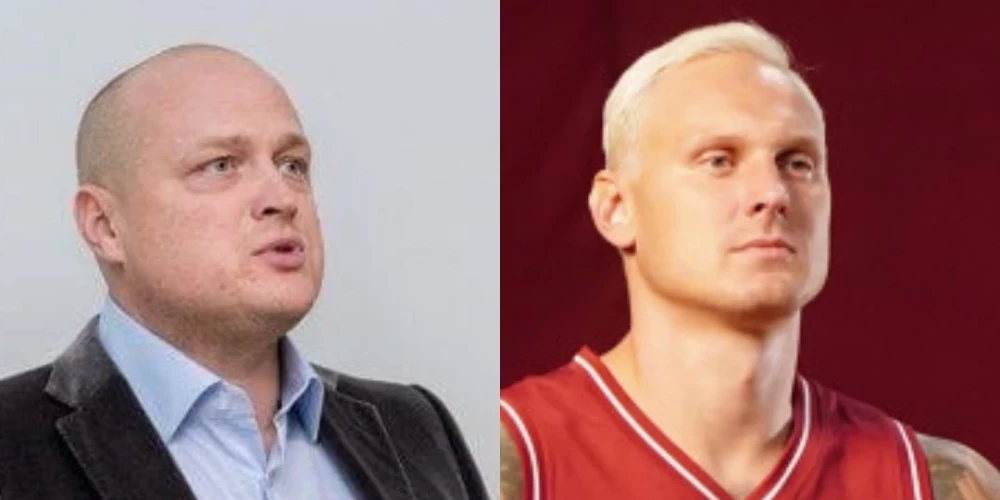 Mārtiņš Lauva (no kreisās) un Jānis Timma (no labās)