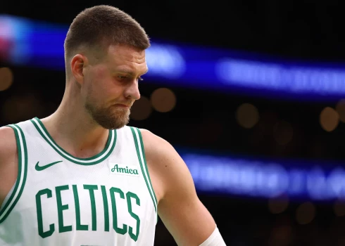 Kristaps Porziņģis nevar būt apmierināts par "Celtics" sniegumu pēdējā mačā.