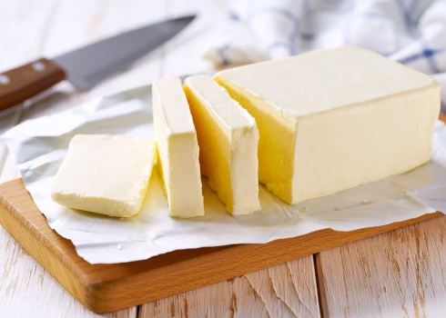 Pārtikas veikala "Rimi mini" telpas Tallinas ielā, sviesta cena 2023. gadā. 