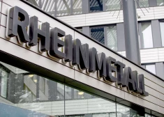 "Rheinmetall" logotips pie galvenās mītnes Diseldorfā (foto: Scanpix / dpa / picture-alliance)