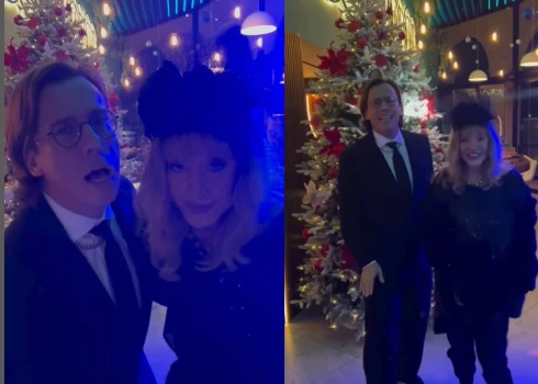 Танцы возле елки под песню Губина: Галкин и Пугачева показали, как встречали 2025 год