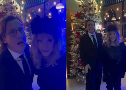 Alla un Maksims Jaungada pasākumā.