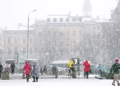 Sniegputenis Rīgā