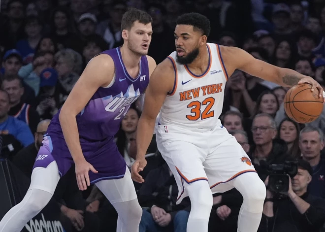 "Knicks" arī bez komandas līdera turpina uzvaru sēriju; "Nuggets" panākumu nokārto trīs ceturtdaļās