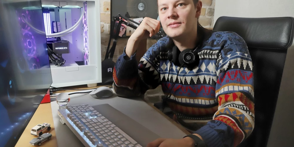 “Straume ir ļoti latviska filma ar mūsu rokrakstiem,” saka vizuālo efektu mākslinieks Mārtiņš Upītis.