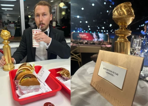 Režisors arī ievēro “Zelta globusa” tradīciju - uzvaru nosvinēt ar vakariņām "In-N-Out Burger".