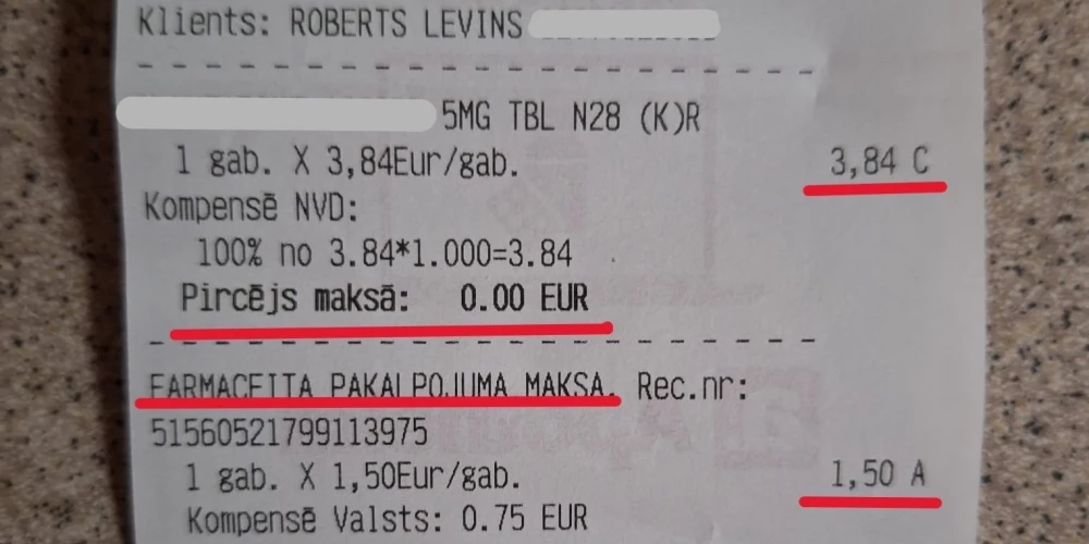 Kā Jauns.lv paskaidroja Veselības ministrijā, ja nepieciešami 10 dažādi recepšu medikamenti, tad farmaceita pakalpojuma maksa ir jāveic par katru. Arī tad, ja visas receptes tiek izpirktas vienā apmeklējuma reizē. 